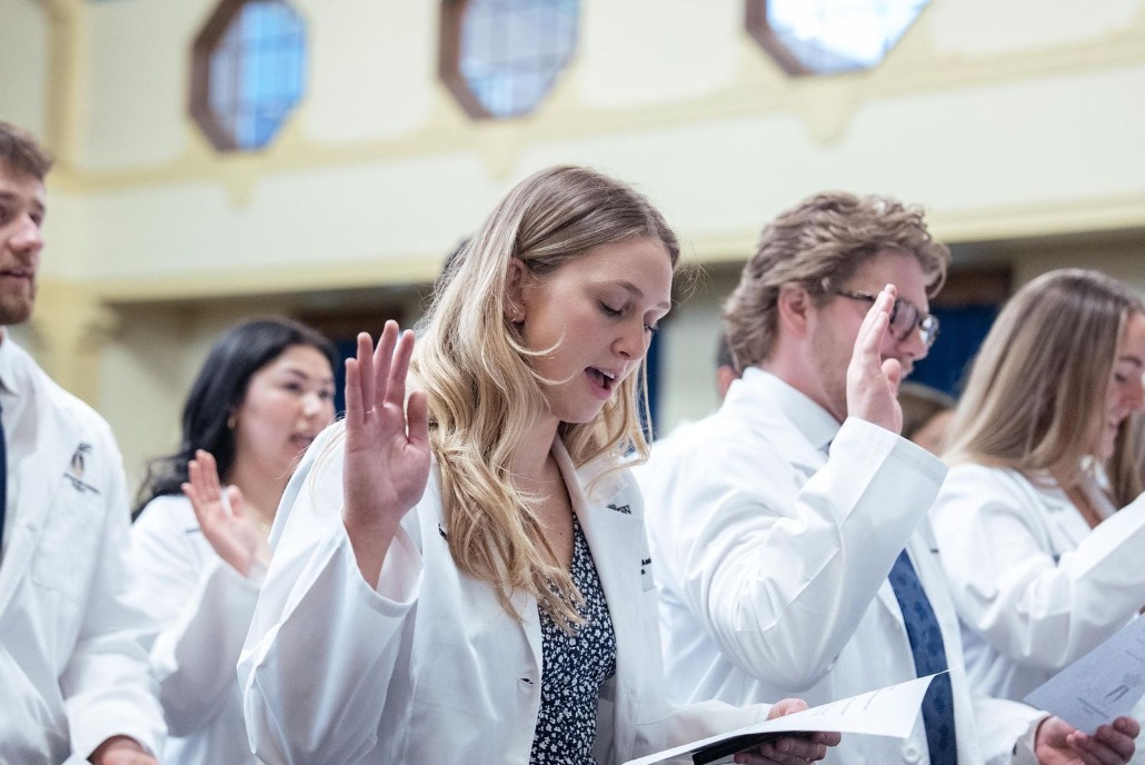 Anesthesiologist Assistant Students During White Coat Ceremony