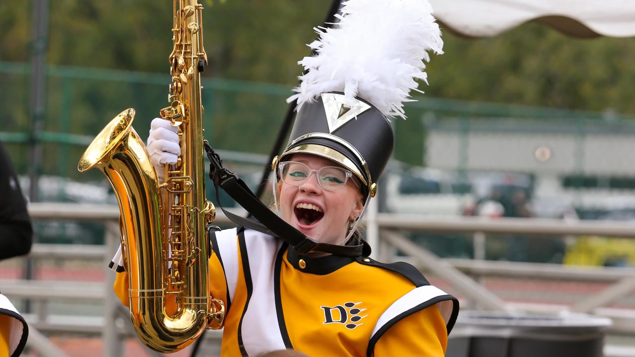 ODU Saxophone Players Cheers on the Panthers