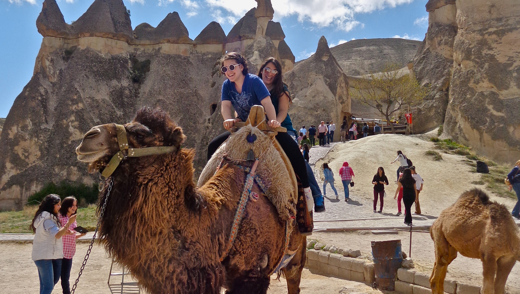 Sara Dorsten in Cappadocia, Greece, with the Athena Abroad program.