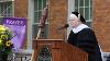 Sr. Pat Twohill, OP, Prioress of the Dominican Sisters of Peace delivers the Commencement Address.