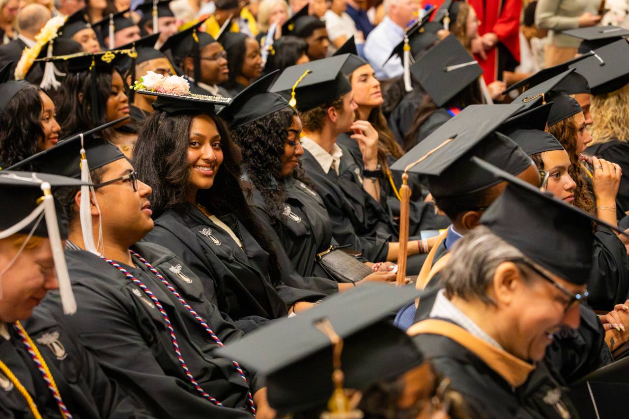 Graduates gather for Ohio Dominican University’s 120th Commencement Ceremony on May 16, 2026.